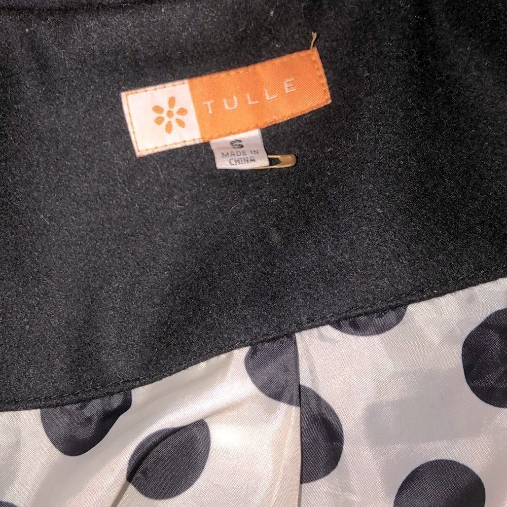 Tulle by Anthropologie small wool trench coat - Picture 5 of 7
